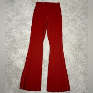 Lululemon groove super-high-rise flare pant size 6 color autumn rust